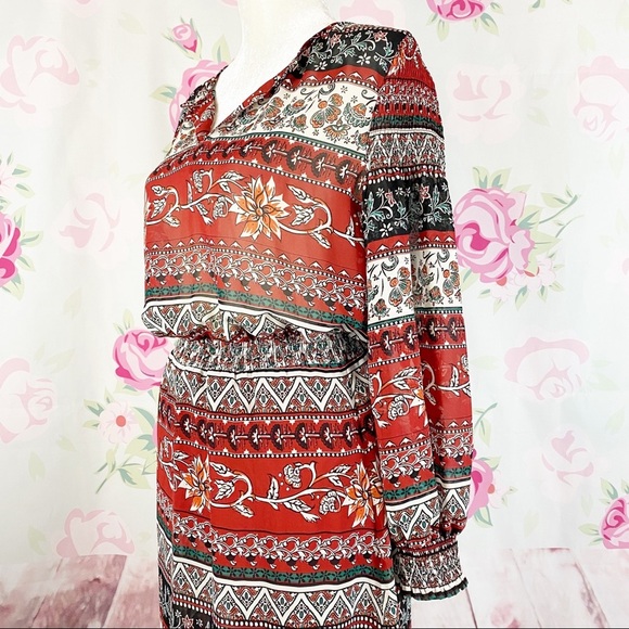 H&M Boho Floral Print Maxi Dress 4 - Picture 3 of 9